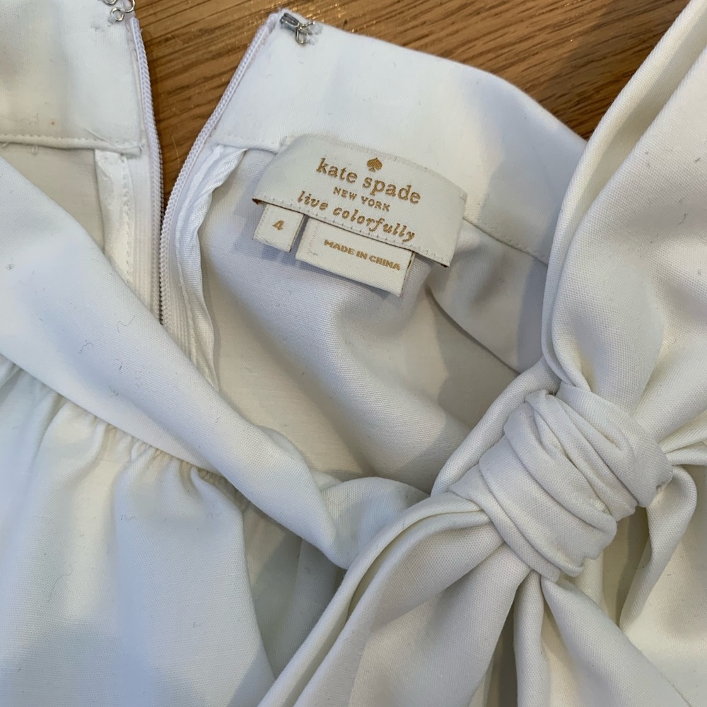 kate spade Cream Bow Neck Sleeveless Top - Picture 3 of 6